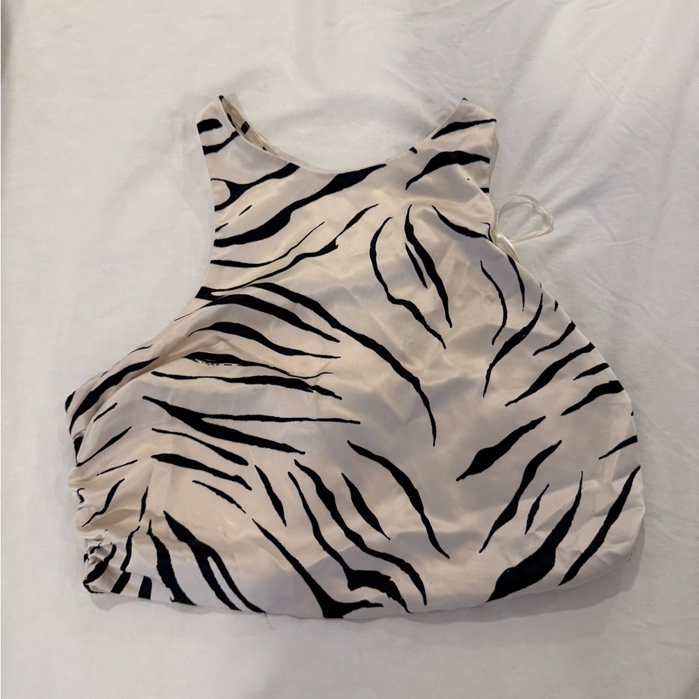 Zara Zebra Animal Print Top